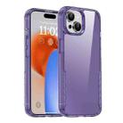 For iPhone 15 iPAKY YG Series Transparent PC+TPU Phone Case(Transparent Purple) - 1