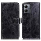 For Motorola Moto G14 4G Retro Crazy Horse Texture Leather Phone Case(Black) - 1