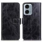 For Motorola Moto G24 Power Retro Crazy Horse Texture Leather Phone Case(Black) - 1