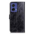 For Motorola Moto G85 Retro Crazy Horse Texture Leather Phone Case(Black) - 3