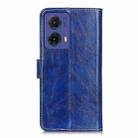 For Motorola Moto G85 Retro Crazy Horse Texture Leather Phone Case(Blue) - 3