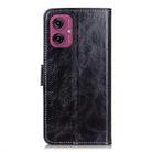 For Motorola Moto G55 5G Retro Crazy Horse Texture Leather Phone Case(Black) - 3