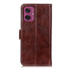 For Motorola Moto G55 5G Retro Crazy Horse Texture Leather Phone Case(Brown) - 3