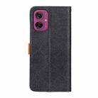 For Motorola Moto G55 5G European Floral Embossed Flip Leather Phone Case(Black) - 3