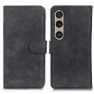 For Sony Xperia 1 VI KHAZNEH Retro Texture Horizontal Flip Leather Phone Case(Black) - 1