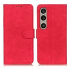 For Sony Xperia 1 VI KHAZNEH Retro Texture Horizontal Flip Leather Phone Case(Red) - 1