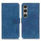 For Sony Xperia 1 VI KHAZNEH Retro Texture Horizontal Flip Leather Phone Case(Blue) - 1