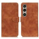 For Sony Xperia 1 VI KHAZNEH Retro Texture Horizontal Flip Leather Phone Case(Brown) - 1