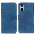 For Sony Xperia 5 VI KHAZNEH Retro Texture Horizontal Flip Leather Phone Case(Blue) - 1