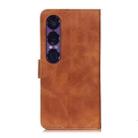 For Sony Xperia 1 VII KHAZNEH Retro Texture Horizontal Flip Leather Phone Case(Brown) - 3