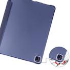 For iPad Pro 12.9 (2020) / iPad Pro 12.9(2018) 3-folding Horizontal Flip PU Leather + Shockproof TPU Tablet Case with Holder & Pen Slot(Dark Blue) - 6