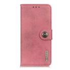 For Sony Xperia 5 VI KHAZNEH Cowhide Texture Horizontal Flip Leather Phone Case(Pink) - 3