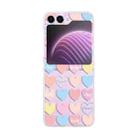 For Samsung Galaxy Z Flip5 Painted Pattern PC Transparent Folding Phone Case(Z48 Baby Heart) - 1