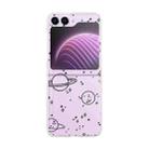 For Samsung Galaxy Z Flip5 Painted Pattern PC Transparent Folding Phone Case(Z03 Starry Sky) - 1