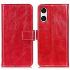 For Sony Xperia 10 VI Retro Crazy Horse Texture Horizontal Flip Leather Phone Case(Red) - 1