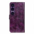 For Sony Xperia 1 VII Retro Crazy Horse Texture Horizontal Flip Leather Phone Case(Purple) - 3