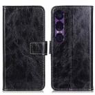For Sony Xperia 1 VII Retro Crazy Horse Texture Horizontal Flip Leather Phone Case(Black) - 1