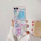 For Samsung Galaxy Z Flip5 Painted Pattern PC Transparent Folding Phone Case(Z77 Era Tags) - 2