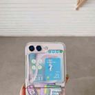For Samsung Galaxy Z Flip5 Painted Pattern PC Transparent Folding Phone Case(Z77 Era Tags) - 3