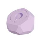 Diamond-shaped 2 in 1 Wireless Charging Silicone Base(Purple) - 1