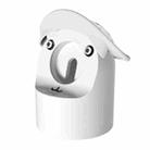 For Apple Watch Series Hat Bear Shaped Silicone Charging Base(White) - 1