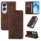 For OPPO A60 4G Global BETOPNICE Suction RFID Anti-theft Leather Phone Case(Brown) - 1