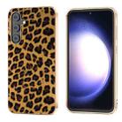 For Samsung Galaxy S23 FE 5G Nano Plating Leopard Print Phone Case(Gold) - 1