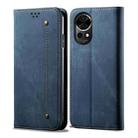For Huawei nova 12 Denim Texture Leather Phone Case(Blue) - 1