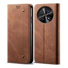 For Huawei nova 12i 4G Global Denim Texture Leather Phone Case(Brown) - 1