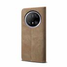 For Huawei Mate 70 5G Denim Texture Leather Phone Case(Khaki) - 3