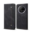 For Huawei Mate 70 5G Denim Texture Leather Phone Case(Black) - 1