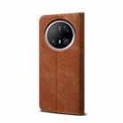 For Huawei Mate 70 Pro 5G / 70 Pro+ 5G Denim Texture Leather Phone Case(Brown) - 3