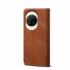 For Huawei nova 14 Denim Texture Leather Phone Case(Brown) - 3