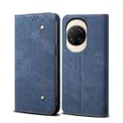 For Huawei nova 14 Ultra Denim Texture Leather Phone Case(Blue) - 1