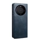For Huawei Mate 60 Pro+ Oil Wax Crazy Horse Texture Leather Phone Case(Blue) - 3