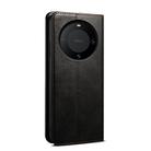 For Huawei Mate 60 Pro+ Oil Wax Crazy Horse Texture Leather Phone Case(Black) - 3