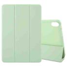 For Huawei MatePad 2023 / Air 11.5 Solid Color 3-folding Leather Tablet Case(Green) - 1