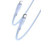 Yesido CA151 PD20W USB-C / Type-C to 8 Pin Silicone Charging Data Cable, Cable Length: 1m(Blue) - 1