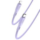 Yesido CA151 PD20W USB-C / Type-C to 8 Pin Silicone Charging Data Cable, Cable Length: 1m(Purple) - 1
