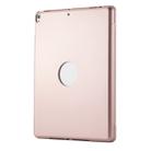 F8TS For iPad Air 2 & Air 1 / Pro 9.7 inch & 2017 iPad & 2018 iPad Colorful Backlit Bluetooth Keyboard Tablet Case with Touchpad(Rose Gold) - 2