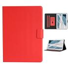 For Huawei MediaPad T3 Solid Color Horizontal Flip Leather Case with Card Slots & Holder(Red) - 1