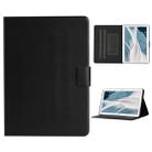 For Huawei MediaPad T3 Solid Color Horizontal Flip Leather Case with Card Slots & Holder(Black) - 1