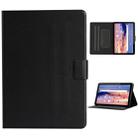 For Huawei MediaPad T5 Solid Color Horizontal Flip Leather Case with Card Slots & Holder(Black) - 1