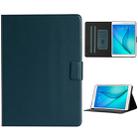 For Samsung Galaxy Tab A 8.0 T350/T355C Solid Color Horizontal Flip Leather Case with Card Slots & Holder & Sleep / Wake-up Function(Dark Green) - 1