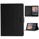 For Amazon Kindle Fire 7 2015/2017/2019 Solid Color Horizontal Flip Leather Case with Card Slots & Holder(Black) - 1