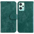 For OnePlus Nord CE 2 Lite 5G Little Tiger Embossed Leather Phone Case(Green) - 1