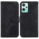 For OnePlus Nord CE 2 Lite 5G Little Tiger Embossed Leather Phone Case(Black) - 1