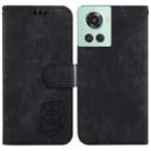 For OnePlus 10R / Ace Little Tiger Embossed Leather Phone Case(Black) - 1