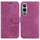 For OnePlus Nord CE4 5G Little Tiger Embossed Leather Phone Case(Rose Red) - 1