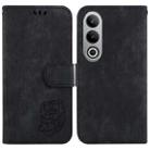 For OnePlus Nord CE4 5G Little Tiger Embossed Leather Phone Case(Black) - 1